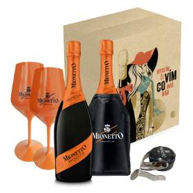 Dárkový set s oranžovou sklenkou Mionetto